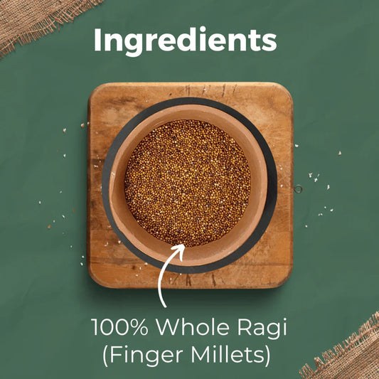 Sprouted Ragi Millet Choco Drink Combo | Finger MIllet 500 Gram | 150 Gram Cacao Powder - Sprouteez Store