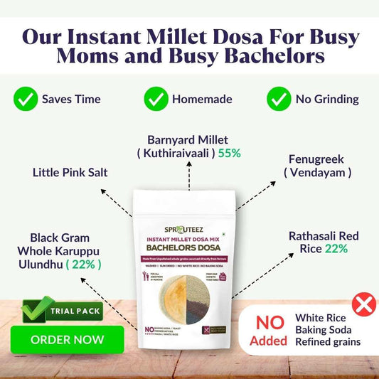 Instant Millet Dosa Ingredients