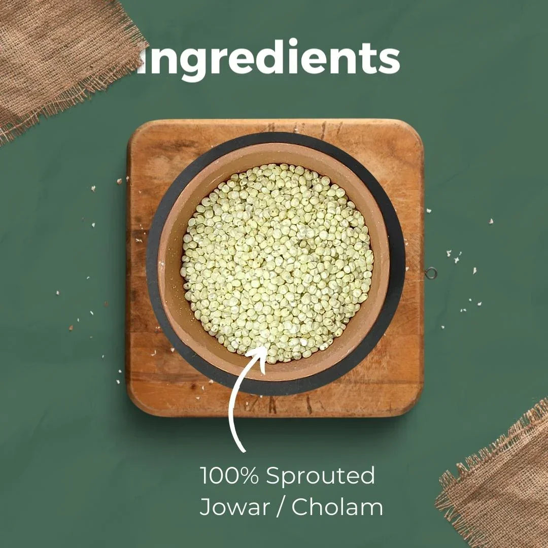 Jowar or Cholam flour which is sprouted