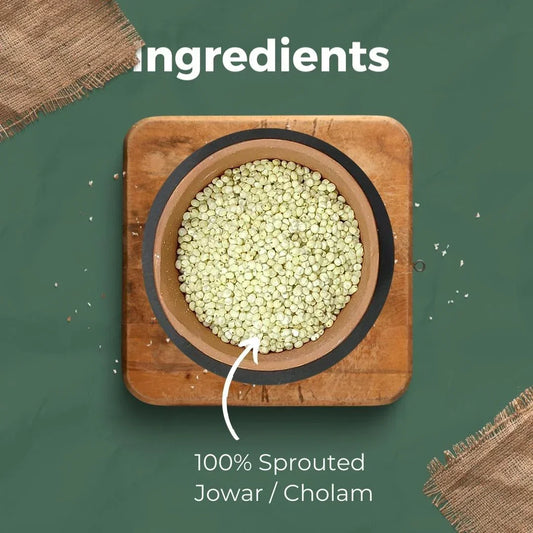 Jowar or Cholam flour which is sprouted