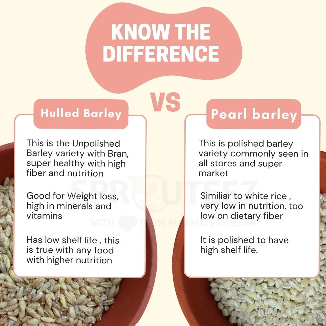 Barley porridge mix | Barley kanji for Weight loss | Hulled Barley ...